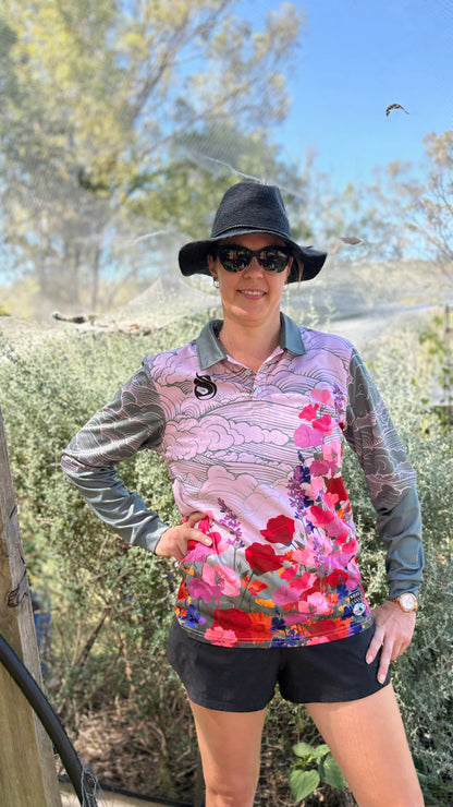 In bloom women's gardening shirt